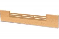 0906 Решётка вентиляционная для цоколя ПВХ H.100, L=600, ясень