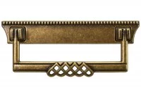 Ручка-скоба 96мм, отделка бронза &quot;Флоренция&quot;