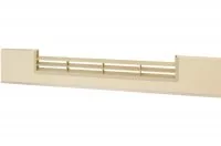 0443 Решётка вентиляционная для цоколя ПВХ H.100, L=600, магнолия NEW