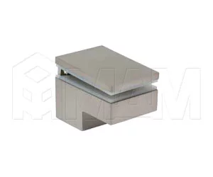 Менсолодержатель 40Х60 мм для деревянных и стеклянных полок 6 -25 мм, никель (2 шт.): MS.1437.NP