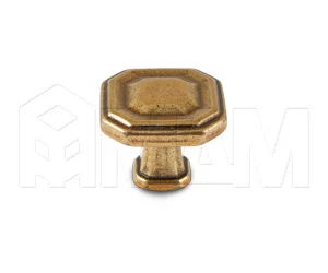 Ручка-кнопка бронза Орваль: WPO.775.000.00A8