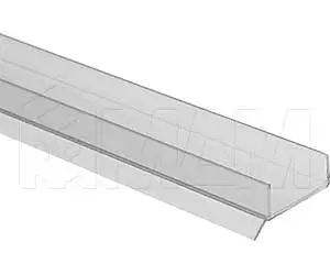 Уплотнитель для цоколя из ДСП 16мм, L=3м: 129/16 R
