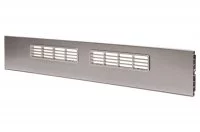 182/813 Решётка вентиляционная для цоколя ПВХ Н.100, L=600, под шлифованную нержавеющую сталь