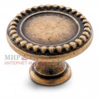 Ручка-кнопка D30мм бронза состаренная: WPO.2030.030.00D1