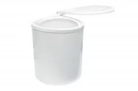 Ведро для мусора (11л), пластик белый