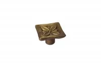 Ручка-кнопка, отделка бронза матовая