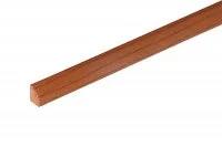 Профиль для крепления витражей, ПВХ 5.5х7мм, цвет вишня, в бухтах