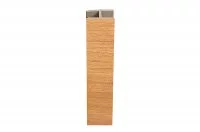 1545 Стык для цоколя ПВХ, L=4000, орех Триесте