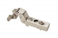 Петля 110 вкладная с доводчиком, для алюминиевой рамки, Clip-on, отделка никель