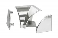 Комплект заглушек + уголок 90" внутренний, для бортика SH