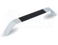 Ручка-скоба 160мм хром/черный глянец: UA850430/160