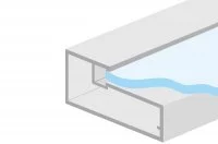 Профиль рамочный 45х21, L=4000мм, отделка алюминий анодированный Профиль рамочный 45х21, L=4000мм, отделка алюминий анодированный