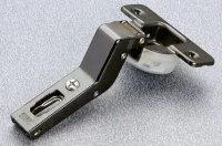 Петля 30" угловая с доводчиком, отделка титаниум