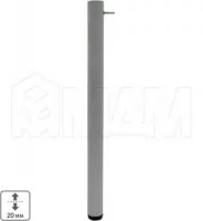 Опора для царгового стола, D50, H720+20 мм, металлик, 4шт.: LEG50X720 MT CC 4