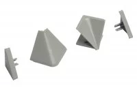 Комплект угловых элементов и заглушек для треугольных бортиков AA.101 и AA.102, цвет серый