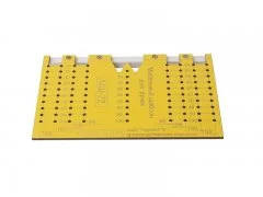 Шаблон для разметки отверстий под мебельные ручки-кнопки и ручки-скобы (96,128,160,192мм ), МШ-22