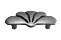 Ручка-скоба 64мм, отделка старое серебро с блеском