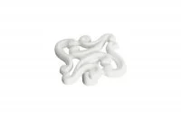 Ручка-кнопка, отделка белый глянцевый