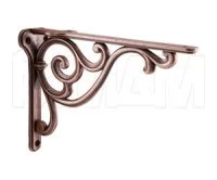 ROME Менсолодержатель для деревянных полок L-200 мм, медь состаренная: WRM.800.200.00C1