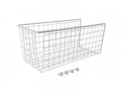 Корзина для белья откидная, ш=340мм, в=525мм, г=230мм, белая FIRMAX