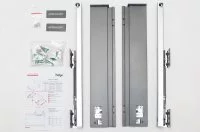 Комплект ящика Indigo H=90, L=450, отделка орион серый