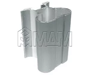 Профиль-ручка симм. серебро L=5400: БЦВ 0606 УП