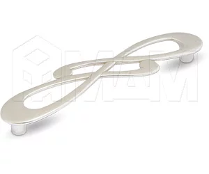 Ручка-скоба 128мм серебро Венецианское: WMN.602.128.00M5