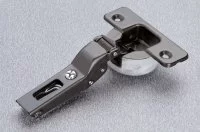 Петля 110" полунакладная с доводчиком, отделка титаниум