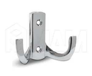 Крючок двухрожковый хром: WP1304