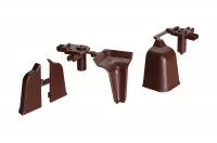 Комплект угловых элементов для овального бортика M3000/M3010, цвет 04 коричневый