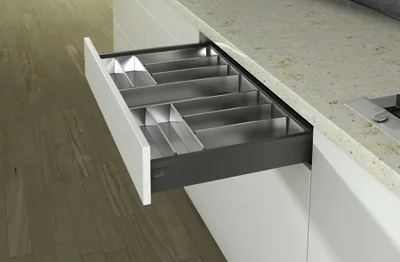 Hettich: 9185071: Организация OrgaTray 600 для ящиков ArciTech, NL500, KB500-1200, нержавеющая сталь