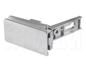 Петля CF для стекл. двери накладная, под сверление, хром: CF01025 CL