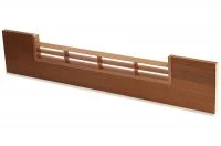 1949 Решётка вентиляционная для цоколя ПВХ H.120, L=600, орех морёный NEW