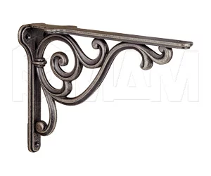 ROME Менсолодержатель для деревянных полок L-200 мм, бронза состаренная: WRM.800.200.00AB