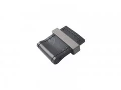 Ручка-кнопка, черная кожа/графит