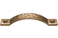 Ручка-скоба 128мм, отделка бронза античная красная