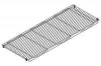 Сетчатая полка в базу 1200, отделка хром