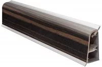 100.Бортик овальный L=4000, зебрано тёмный