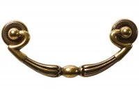 Ручка-скоба 96мм, отделка бронза "Валенсия"