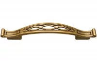 Ручка-скоба 128-096мм, отделка бронза античная французская