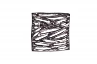 Ручка-кнопка, отделка никель глянец чёрный