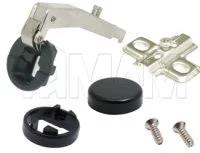 Петля прямая (180) площадка под саморез/черн круг.: C123158 под саморез/черн круг