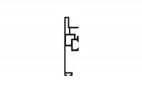 Terno Squadro Профиль-ручка вертикальная широкая, L=3000