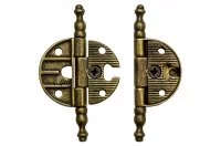 Петля декоративная врезная, отделка бронза античная