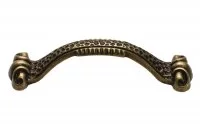 Ручка-скоба 96мм, отделка бронза античная