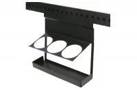 Полка-держатель для 3-х бутылок, 316х137х320мм, отделка черный бархат (матовый)