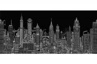 Стеновая панель Нью-Йорк, 1200х540х6мм, стекло