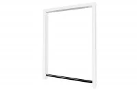 Опора для стола Ливерпуль, h.820, отделка белый бархат (матовый)+черный