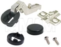 Петля угловая (+30) площадка под саморез/черн круг.: C123153 под саморез/черн круг