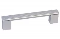 Ручка-скоба 128мм, отделка алюминий